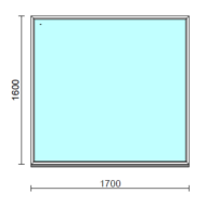 Fix ablak.  170x160 cm (Rendelhető méretek: szélesség 165-174 cm, magasság 155-164 cm.)   Optima 76 profilból