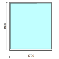 Fix ablak.  170x190 cm (Rendelhető méretek: szélesség 165-174 cm, magasság 185-194 cm.)  New Balance 85 profilból