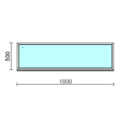 Fix ablak.  180x 50 cm (Rendelhető méretek: szélesség 175-184 cm, magasság 50-54 cm.)  New Balance 85 profilból