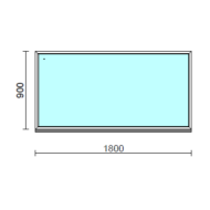 Fix ablak.  180x 90 cm (Rendelhető méretek: szélesség 175-184 cm, magasság 85-94 cm.) Deluxe A85 profilból