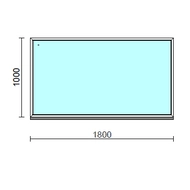 Fix ablak.  180x100 cm (Rendelhető méretek: szélesség 175-184 cm, magasság 95-104 cm.) Deluxe A85 profilból