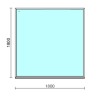Fix ablak.  180x180 cm (Rendelhető méretek: szélesség 175-184 cm, magasság 175-184 cm.)  New Balance 85 profilból
