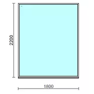 Fix ablak.  180x220 cm (Rendelhető méretek: szélesség 175-184 cm, magasság 215-224 cm.)  New Balance 85 profilból