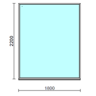 Fix ablak.  180x220 cm (Rendelhető méretek: szélesség 175-184 cm, magasság 215-224 cm.)  New Balance 85 profilból
