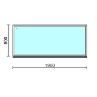 Fix ablak.  190x 80 cm (Rendelhető méretek: szélesség 185-194 cm, magasság 75-84 cm.)  New Balance 85 profilból