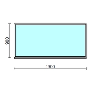 Fix ablak.  190x 90 cm (Rendelhető méretek: szélesség 185-194 cm, magasság 85-94 cm.)   Green 76 profilból