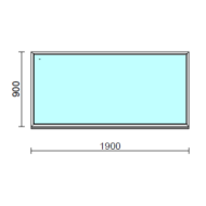 Fix ablak.  190x 90 cm (Rendelhető méretek: szélesség 185-194 cm, magasság 85-94 cm.) Deluxe A85 profilból