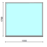 Fix ablak.  190x170 cm (Rendelhető méretek: szélesség 185-194 cm, magasság 165-174 cm.)  New Balance 85 profilból