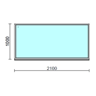 Fix ablak.  210x100 cm (Rendelhető méretek: szélesség 205-214 cm, magasság 95-104 cm.)  New Balance 85 profilból