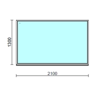 Fix ablak.  210x130 cm (Rendelhető méretek: szélesség 205-214 cm, magasság 125-134 cm.)  New Balance 85 profilból