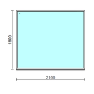 Fix ablak.  210x180 cm (Rendelhető méretek: szélesség 205-214 cm, magasság 175-184 cm.)  New Balance 85 profilból