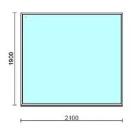 Fix ablak.  210x190 cm (Rendelhető méretek: szélesség 205-214 cm, magasság 185-194 cm.)  New Balance 85 profilból