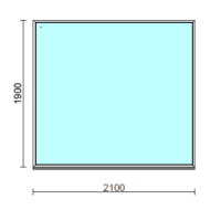 Fix ablak.  210x190 cm (Rendelhető méretek: szélesség 205-214 cm, magasság 185-194 cm.)  New Balance 85 profilból
