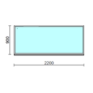 Fix ablak.  220x 90 cm (Rendelhető méretek: szélesség 215-224 cm, magasság 85-94 cm.) Deluxe A85 profilból