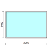 Fix ablak.  220x140 cm (Rendelhető méretek: szélesség 215-224 cm, magasság 135-144 cm.)  New Balance 85 profilból