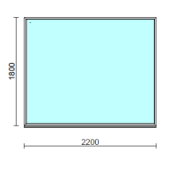 Fix ablak.  220x180 cm (Rendelhető méretek: szélesség 215-224 cm, magasság 175-184 cm.)  New Balance 85 profilból
