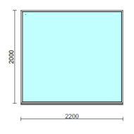 Fix ablak.  220x200 cm (Rendelhető méretek: szélesség 215-224 cm, magasság 195-204 cm.)  New Balance 85 profilból