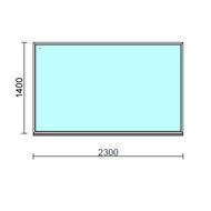 Fix ablak.  230x140 cm (Rendelhető méretek: szélesség 225-234 cm, magasság 135-144 cm.)  New Balance 85 profilból