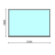 Fix ablak.  230x150 cm (Rendelhető méretek: szélesség 225-234 cm, magasság 145-154 cm.)  New Balance 85 profilból