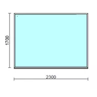 Fix ablak.  230x170 cm (Rendelhető méretek: szélesség 225-234 cm, magasság 165-174 cm.)  New Balance 85 profilból