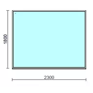 Fix ablak.  230x180 cm (Rendelhető méretek: szélesség 225-234 cm, magasság 175-184 cm.)  New Balance 85 profilból