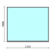 Fix ablak.  230x190 cm (Rendelhető méretek: szélesség 225-230 cm, magasság 185-190 cm.)  New Balance 85 profilból