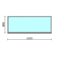 Fix ablak.  240x 90 cm (Rendelhető méretek: szélesség 235-240 cm, magasság 85-94 cm.)  New Balance 85 profilból
