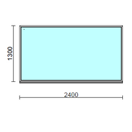 Fix ablak.  240x130 cm (Rendelhető méretek: szélesség 235-240 cm, magasság 125-134 cm.) Deluxe A85 profilból