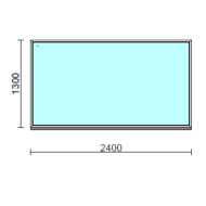 Fix ablak.  240x130 cm (Rendelhető méretek: szélesség 235-240 cm, magasság 125-134 cm.)   Green 76 profilból