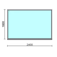 Fix ablak.  240x160 cm (Rendelhető méretek: szélesség 235-240 cm, magasság 155-164 cm.)  New Balance 85 profilból