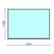 Fix ablak.  240x170 cm (Rendelhető méretek: szélesség 235-240 cm, magasság 165-170 cm.)  New Balance 85 profilból