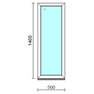 Fix ablak.   50x140 cm (Rendelhető méretek: szélesség 50-54 cm, magasság 135-144 cm.)   Green 76 profilból