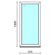 Fix ablak.   60x130 cm (Rendelhető méretek: szélesség 55-64 cm, magasság 125-134 cm.)  New Balance 85 profilból