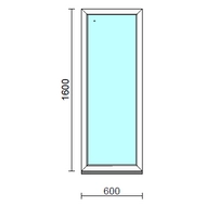 Fix ablak.   60x160 cm (Rendelhető méretek: szélesség 55-64 cm, magasság 155-164 cm.)  New Balance 85 profilból