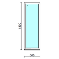 Fix ablak.   60x180 cm (Rendelhető méretek: szélesség 55-64 cm, magasság 175-184 cm.)  New Balance 85 profilból