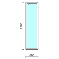 Fix ablak.   60x230 cm (Rendelhető méretek: szélesség 55-64 cm, magasság 225-234 cm.)  New Balance 85 profilból