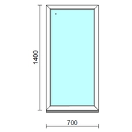 Fix ablak.   70x140 cm (Rendelhető méretek: szélesség 65-74 cm, magasság 135-144 cm.)  New Balance 85 profilból