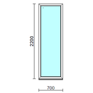 Fix ablak.   70x220 cm (Rendelhető méretek: szélesség 65-74 cm, magasság 215-224 cm.) Deluxe A85 profilból