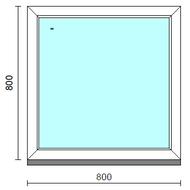Fix ablak.   80x 80 cm (Rendelhető méretek: szélesség 75-84 cm, magasság 75-84 cm.)  New Balance 85 profilból