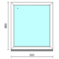 Fix ablak.   80x 90 cm (Rendelhető méretek: szélesség 75-84 cm, magasság 85-94 cm.)  New Balance 85 profilból