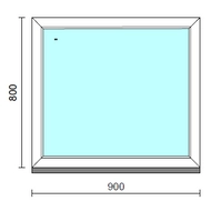 Fix ablak.   90x 80 cm (Rendelhető méretek: szélesség 85-94 cm, magasság 75-84 cm.)  New Balance 85 profilból