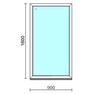 Fix ablak.   90x160 cm (Rendelhető méretek: szélesség 85-94 cm, magasság 155-164 cm.) Deluxe A85 profilból