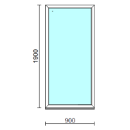 Fix ablak.   90x190 cm (Rendelhető méretek: szélesség 85-94 cm, magasság 185-194 cm.)  New Balance 85 profilból