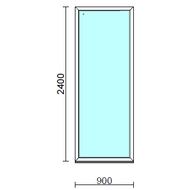 Fix ablak.   90x240 cm (Rendelhető méretek: szélesség 85-94 cm, magasság 235-240 cm.)  New Balance 85 profilból