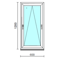 Kétkilincses bukó ablak.   60x120 cm (Rendelhető méretek: szélesség 55- 64 cm, magasság 115-124 cm.)  New Balance 85 profilból