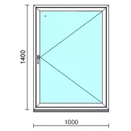 Nyíló ablak.  100x140 cm (Rendelhető méretek: szélesség 95-104 cm, magasság 135-144 cm.)  New Balance 85 profilból