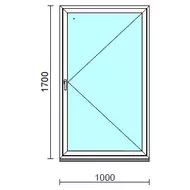Nyíló ablak.  100x170 cm (Rendelhető méretek: szélesség 95-104 cm, magasság 165-174 cm.)  New Balance 85 profilból
