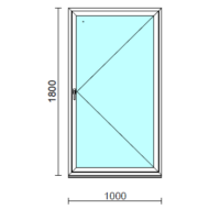 Nyíló ablak.  100x180 cm (Rendelhető méretek: szélesség 95-104 cm, magasság 175-180 cm.)  New Balance 85 profilból