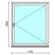 Nyíló ablak.  110x130 cm (Rendelhető méretek: szélesség 105-114 cm, magasság 125-134 cm.)  New Balance 85 profilból