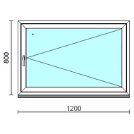 Nyíló ablak.  120x 80 cm (Rendelhető méretek: szélesség 115-120 cm, magasság - 84 cm.)  New Balance 85 profilból